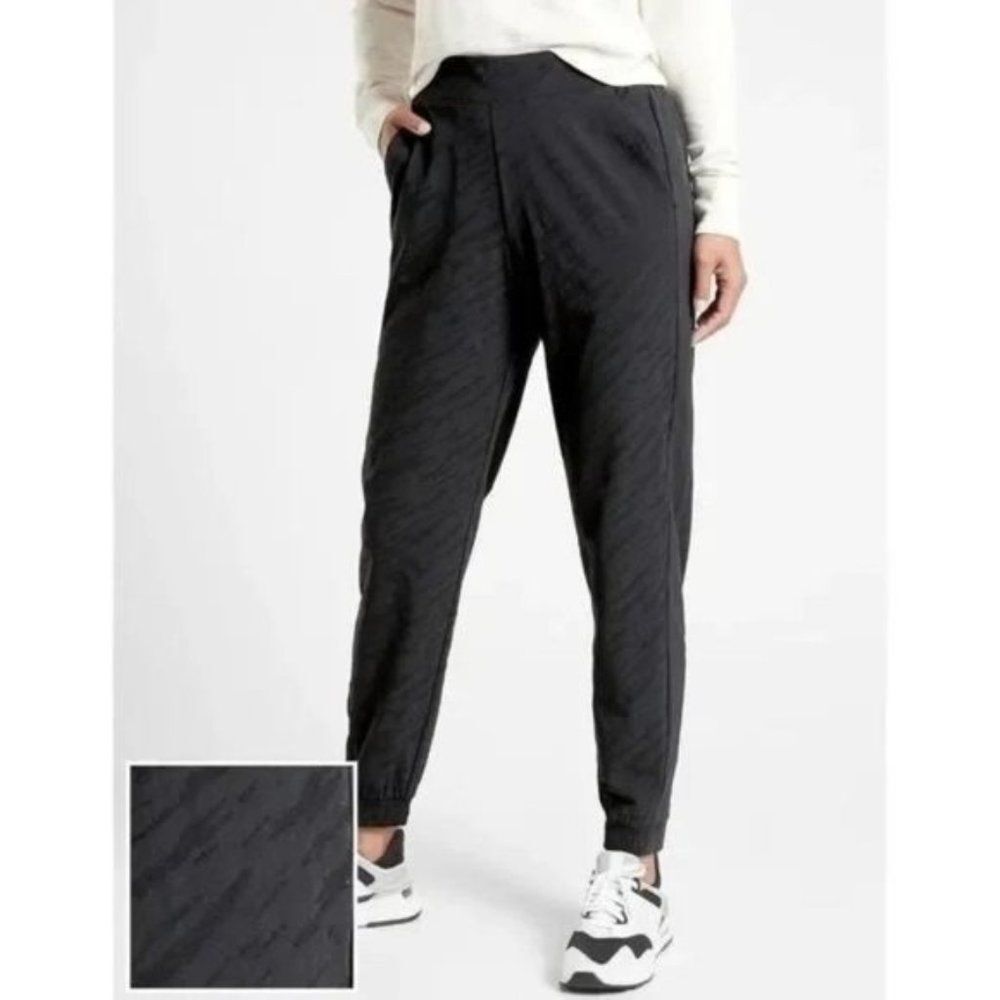 Athleta Women's Black Brooklyn Textured Joggers Size 2